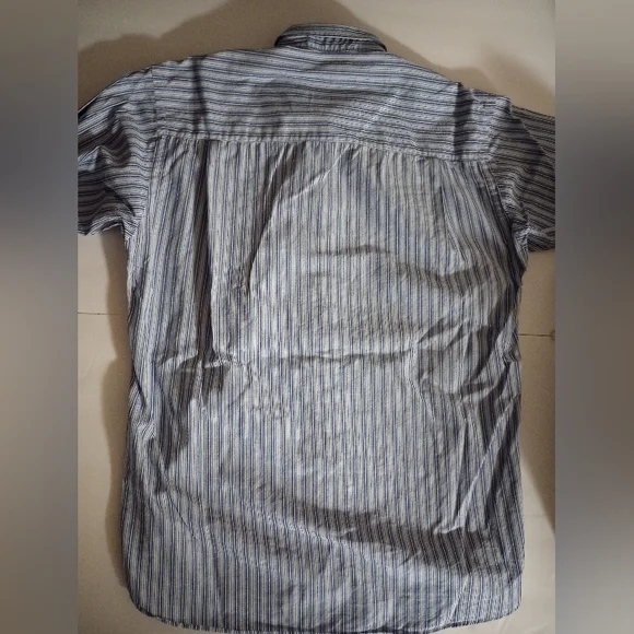 Brooksfield Blue Stripe Shirt - Picture 6 of 7